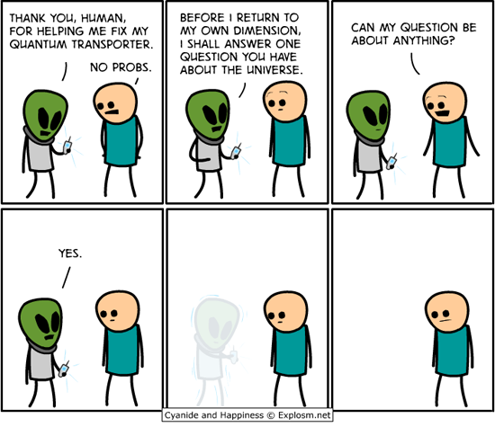 funny-cyanide-happiness-comic-alien-one-question-pics